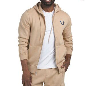 TRUE RELIGION Retro Studded Zip Hoodie